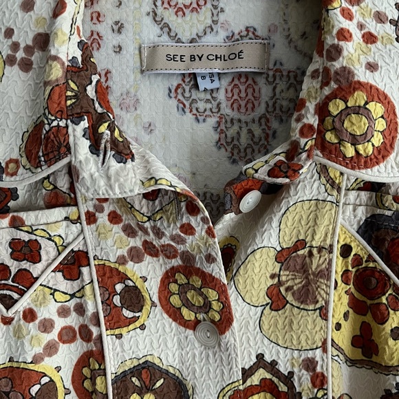 See By Chloe Retro Print Blouse - Picture 3 of 10